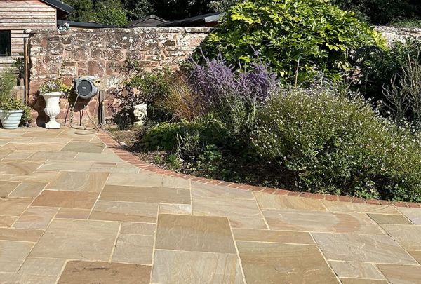 How to Lay Sandstone Paving